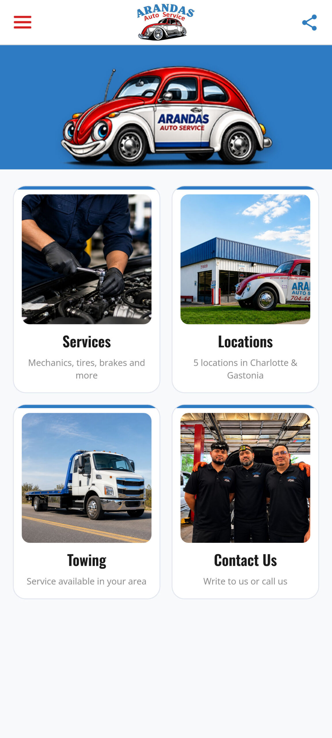 Arandas Auto Service App